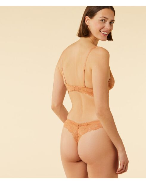 Tanga in Sonnenblumen-Beige