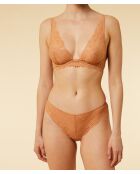 Tanga in Sonnenblumen-Beige