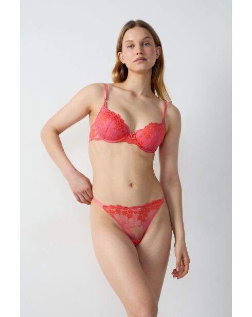 Weelderige roze string
