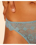 Hemelsblauwe groene string