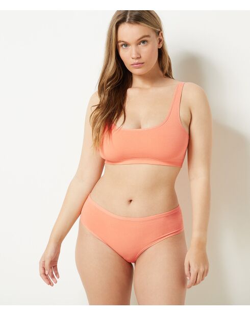 Shorty van koraalkleurig katoen 360