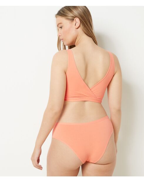 Shorty van koraalkleurig katoen 360