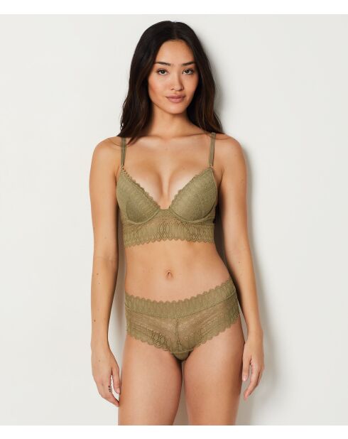 Grabado Shorty caqui oliva