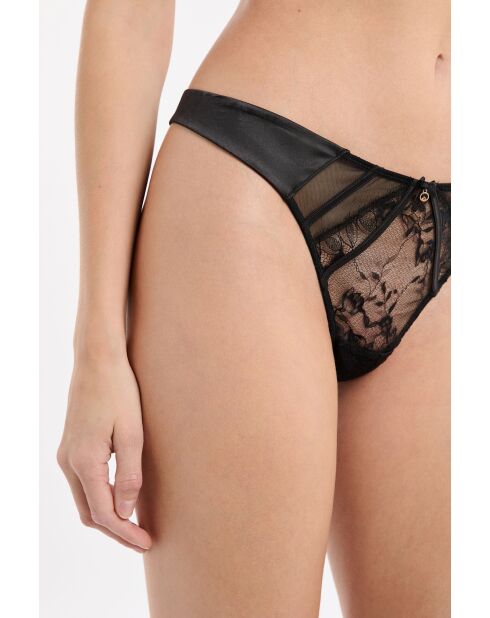 Zwarte maskerade string