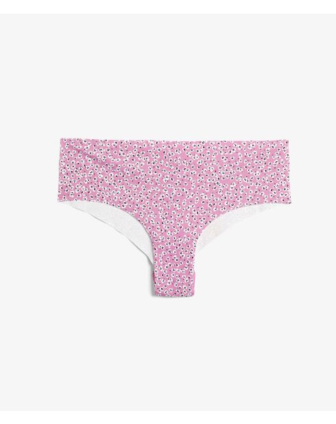 Shorty Comfort Print roze achtergrond