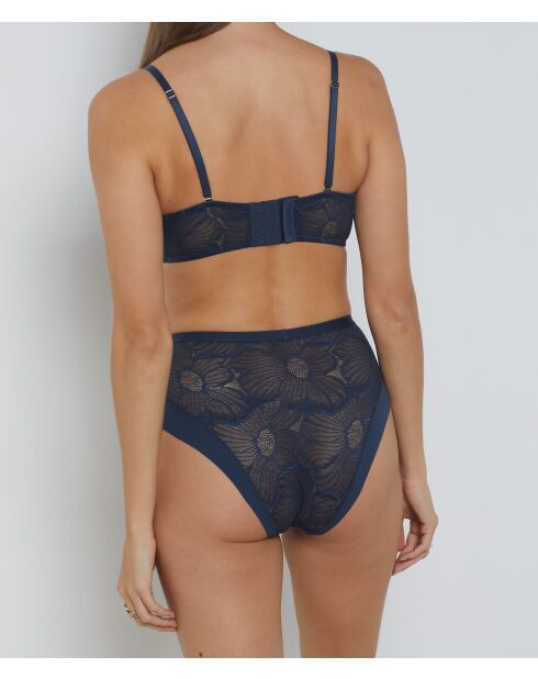 Marineblauer Slip Flexi Lace