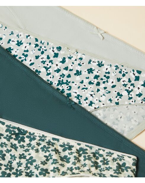 Set di 4 slip Stelly verde abete