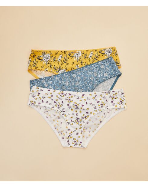 Set van 3 veelkleurige Zaria shorties