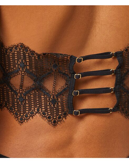 Body une pièce sans armatures Narcisse noir