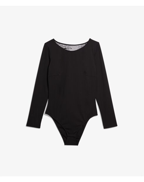 Renversante zwarte romper uit één stuk zonder beugel