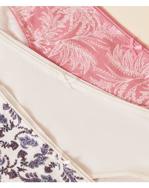 Set di 3 pantaloncini rosa Adile