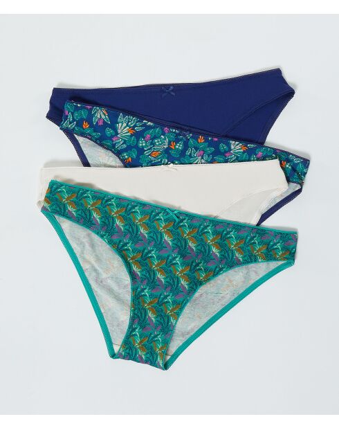 Set di 4 mutandine Pera multicolore