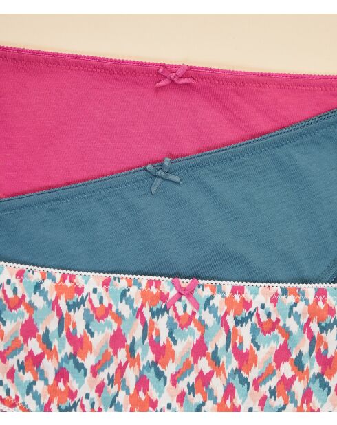 Set van 3 veelkleurige Leony shorties