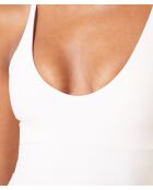 Perfecte romper uit één stuk zonder beugel van ecru katoen