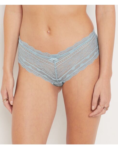 Kunstzinnige shorty met blauwe lagune