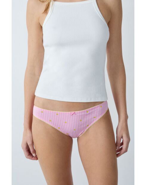 Set van 3 roze Jackie Smiley slipjes