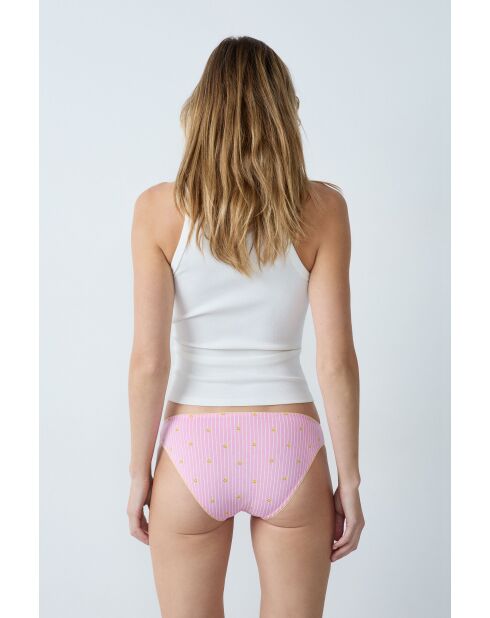 Set van 3 roze Jackie Smiley slipjes