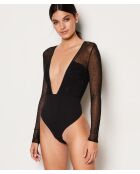 Body une pièce sans armatures Couture noir