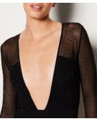 Body une pièce sans armatures Couture noir