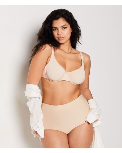 Braguita de lino Deep V Back Control