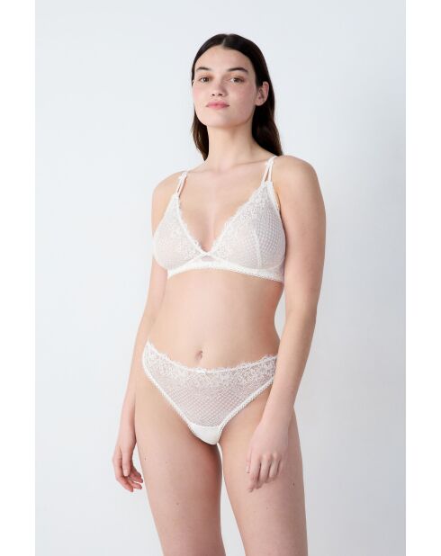 Brillance ecru bh zonder beugel