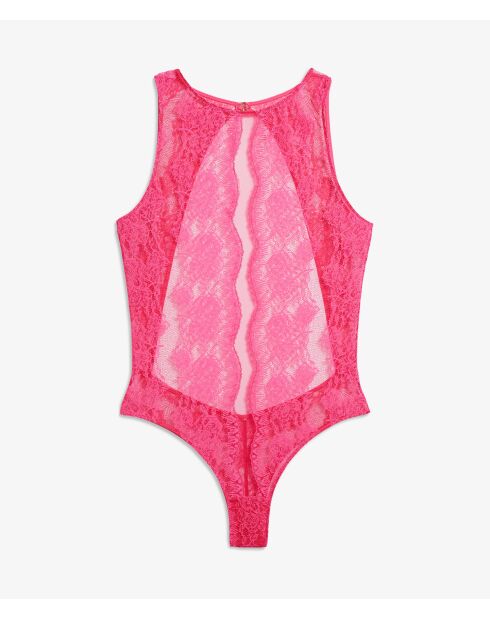 Aria fushia romper uit één stuk zonder beugel