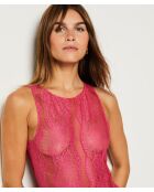 Aria fushia romper uit één stuk zonder beugel