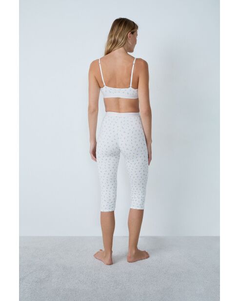 Legging Cozy print bleu vert