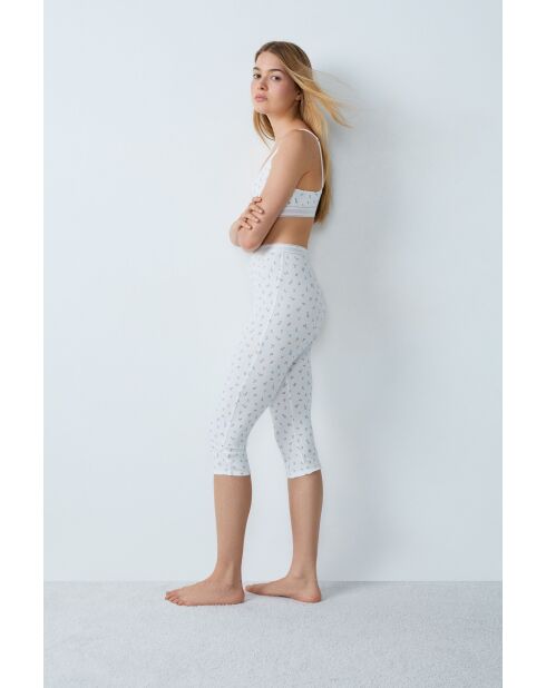 Legging Cozy print bleu vert