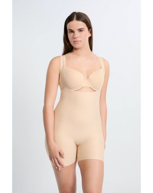 Beige bodysuit uit één stuk zonder beugel Control Byetam