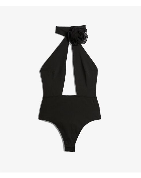 Amoureuse zwarte romper uit één stuk zonder beugel