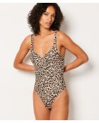 Bruine bodysuit uit één stuk zonder beugel 24 uur