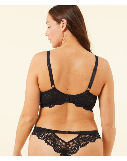 Sujetador negro con aros Success