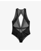 Bodysuit uit één stuk zonder frame Zwarte gravure