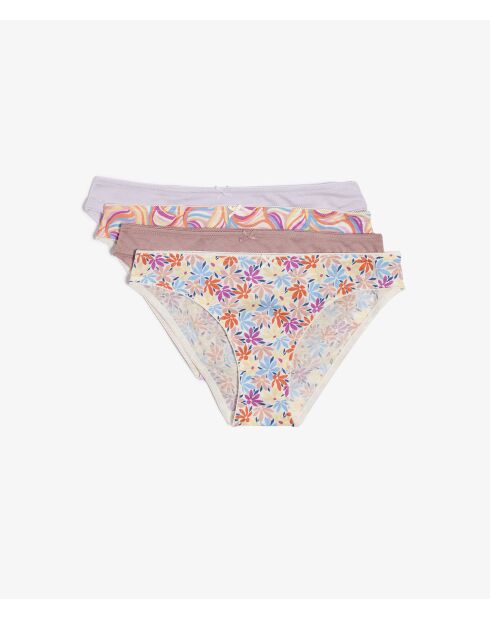 Lot de 4 culottes Jackie Ballerina multicolore