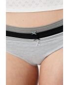 Lot de 3 culottes Jack Lace grise