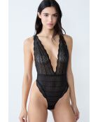 Body une pièce sans armatures Idole noir