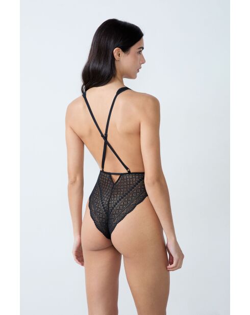 Body une pièce sans armatures Idole noir