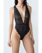 Body une pièce sans armatures Idole noir