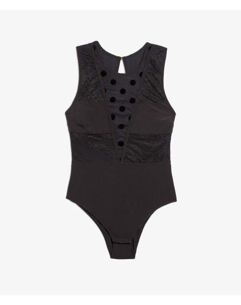 Love Affair Post Op zwarte bodysuit uit één stuk zonder beugel