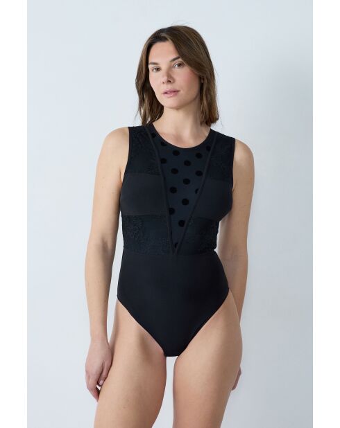 Love Affair Post Op zwarte bodysuit uit één stuk zonder beugel