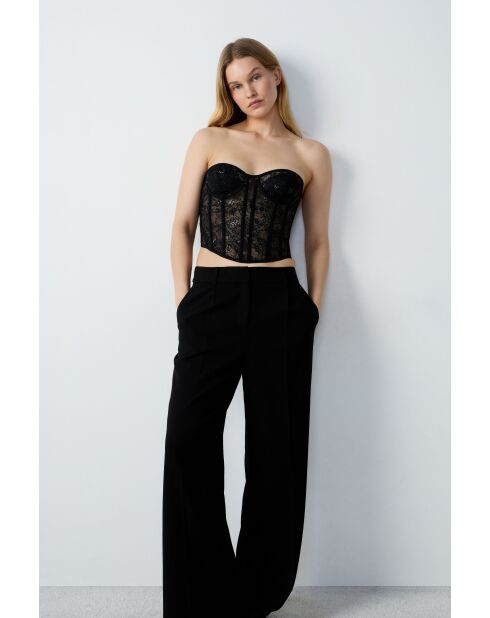 Corset avec armatures Inattendue noir