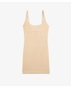 Control Byetam beige jurk met ommanteling