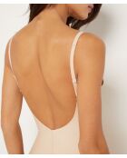 Control Byetam beige jurk met ommanteling