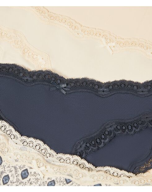 Set di 3 mutandine marine Lilada