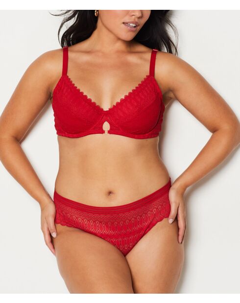 Soutien-gorge Minimizer avec armatures Gravure rouge
