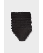 Pack de 7 braguitas Jim negras