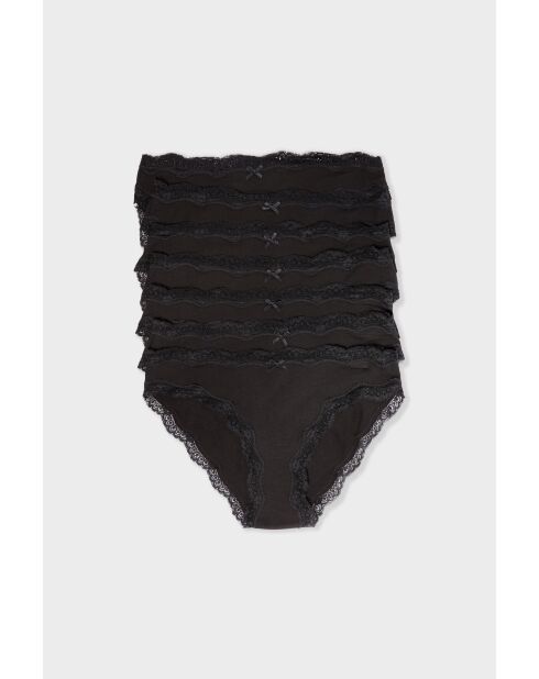 Packung mit 7 schwarzen Jim-Höschen