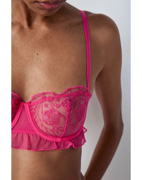 BH mit Bügel n°9 Poesie fuchsia