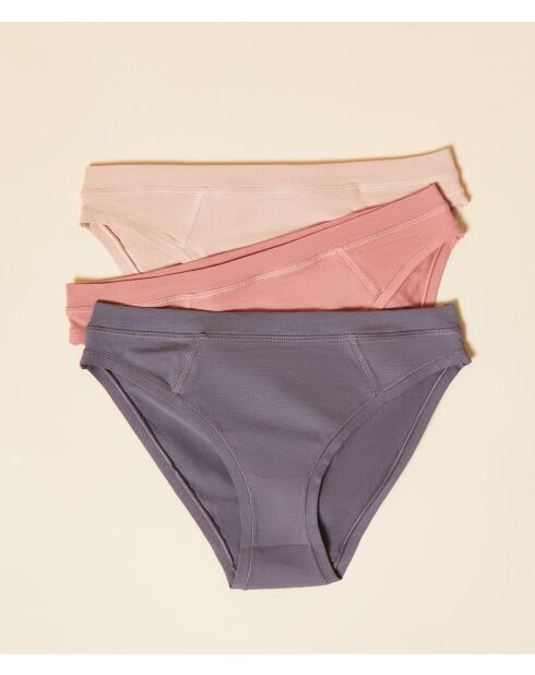 Set di 3 mutandine Brett antracite